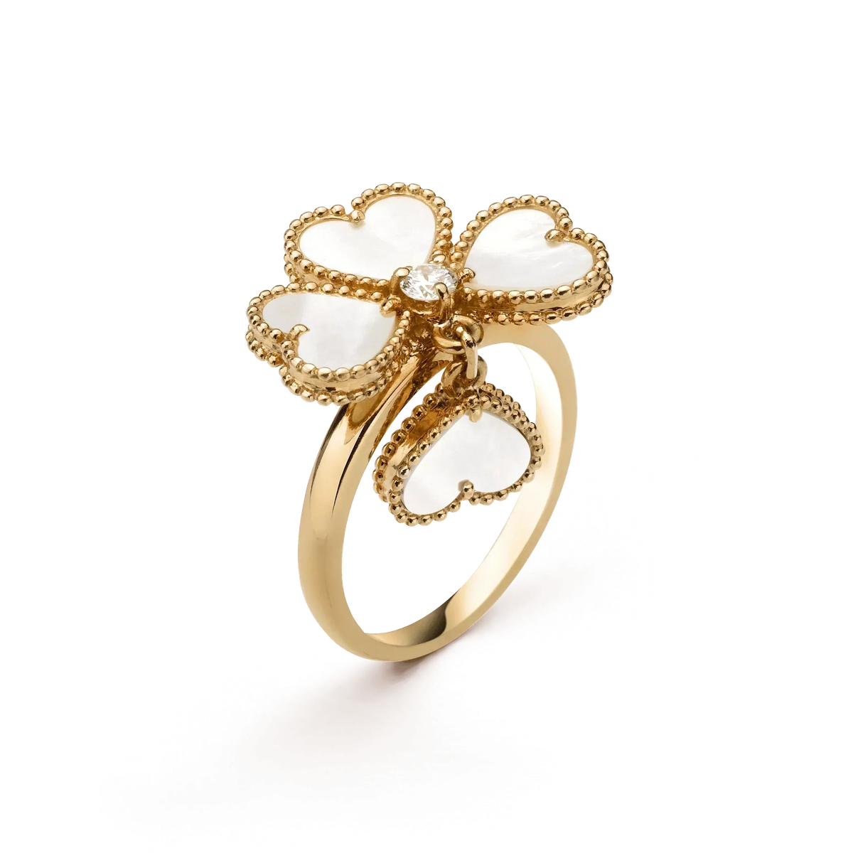 ¡®lume Jewelry¡¯SWEET CLOVER WHITE MOP RING