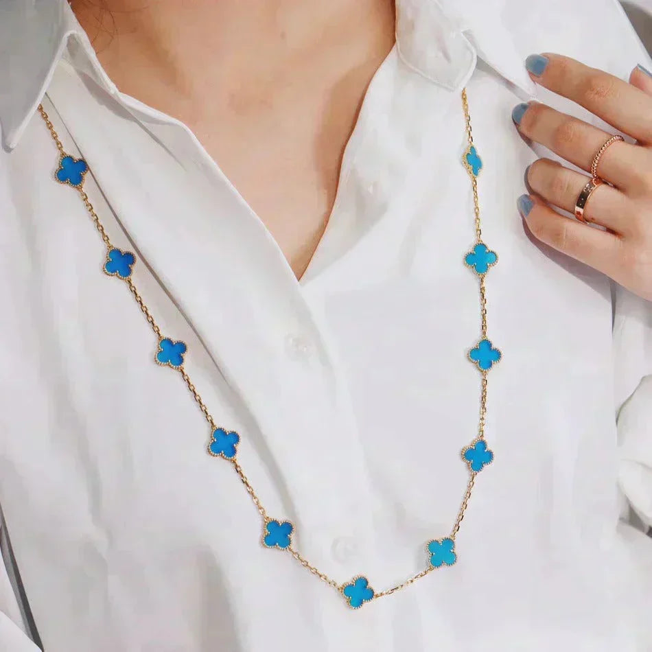 ¡®lume Jewelry¡¯CLOVER 20 MOTIFS TURQUOISE GOLD
