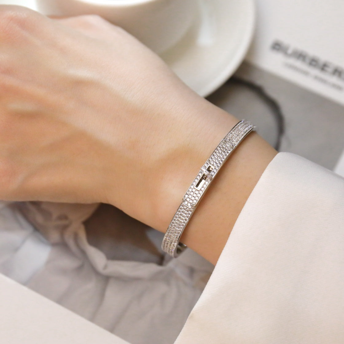 ¡®lume Jewelry¡¯KELLY BRACELET DIAMOND PAVED