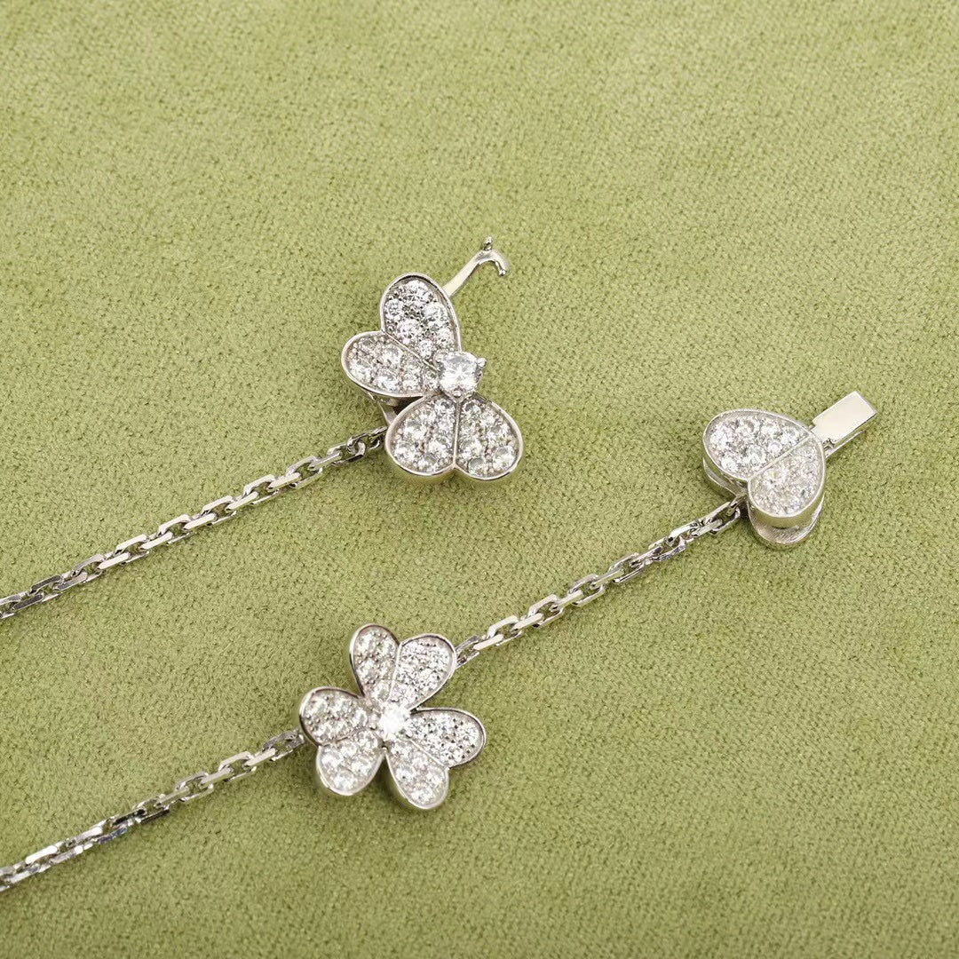 ¡®lume Jewelry¡¯FRIVOLE SILVER 9 FLOWERS NECKLACE