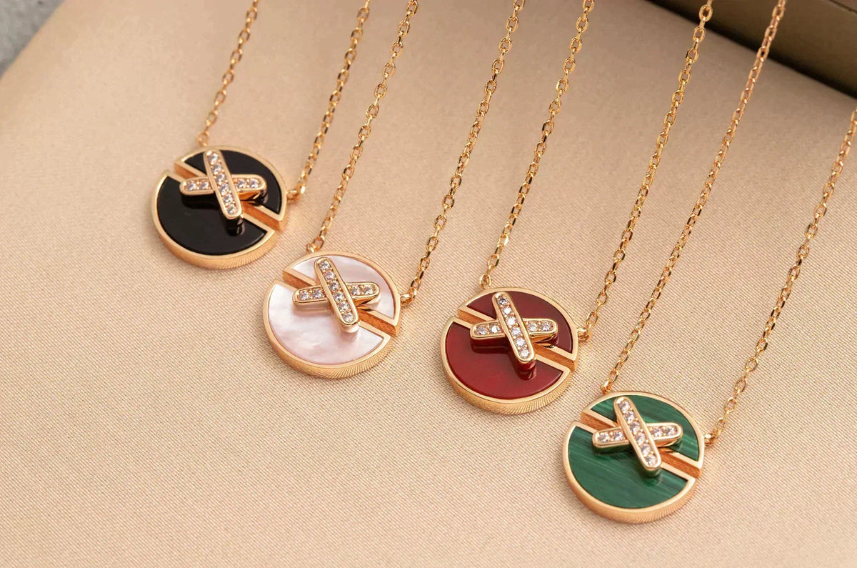 ¡®lume Jewelry¡¯JEUX DE ROSE GOLD DIAMOND NECKLACE