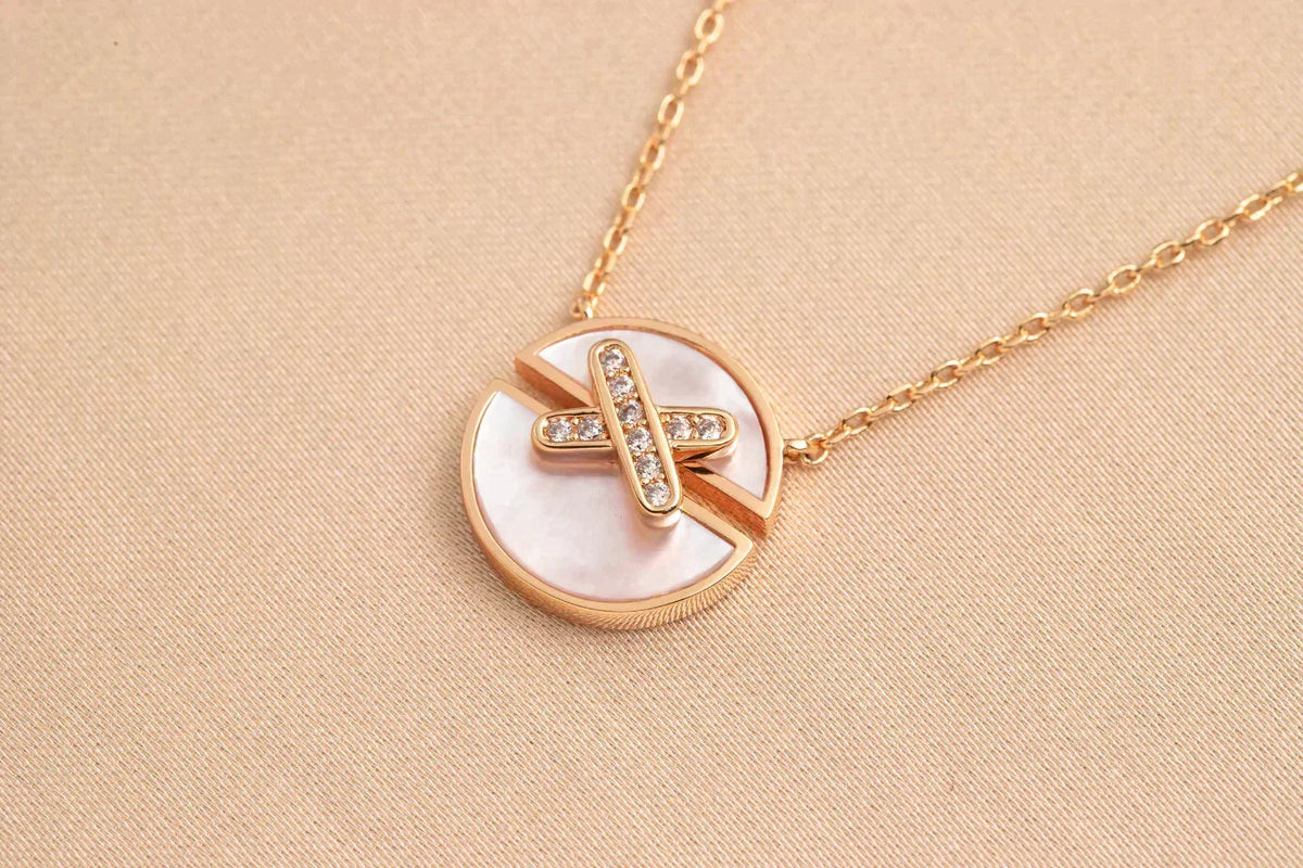 ¡®lume Jewelry¡¯JEUX DE ROSE GOLD DIAMOND NECKLACE