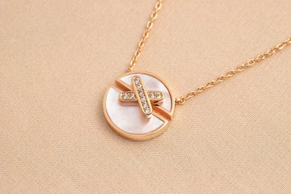 ¡®lume Jewelry¡¯JEUX DE ROSE GOLD DIAMOND NECKLACE