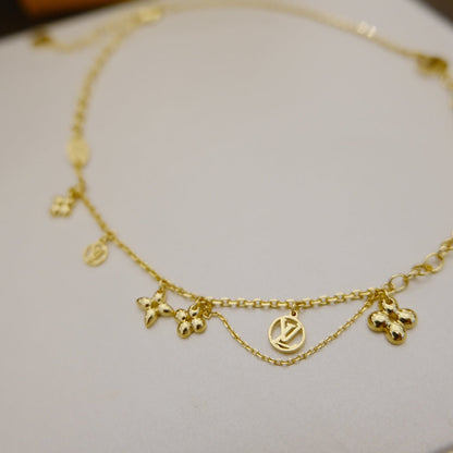 ¡®lume Jewelry¡¯BLOOMING SUPPLE NECKLACE BRASS