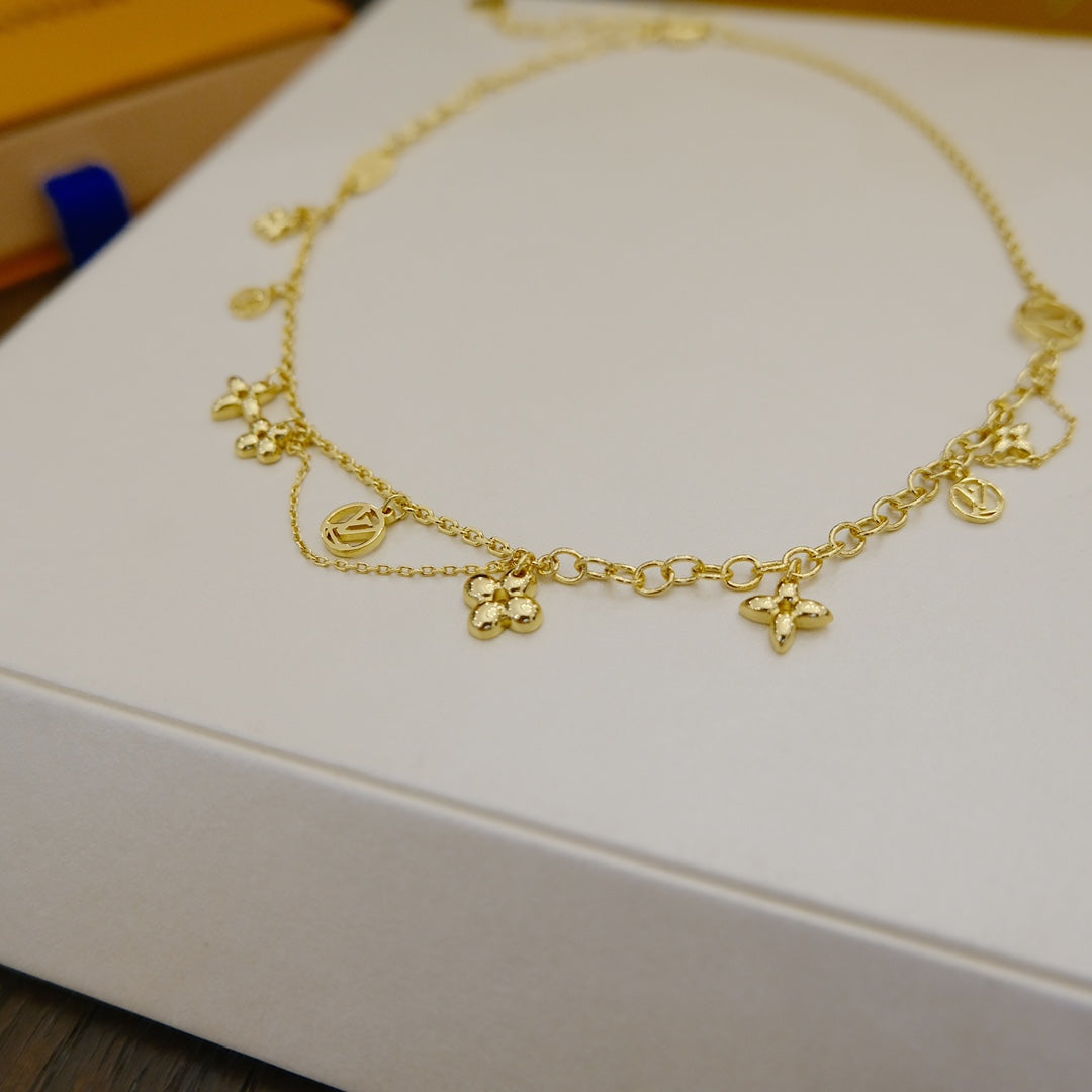 ¡®lume Jewelry¡¯BLOOMING SUPPLE NECKLACE BRASS