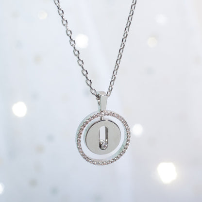 [lume Jewelry]LUCKY MOVE PM NECKLACE SILVER DIAMOND