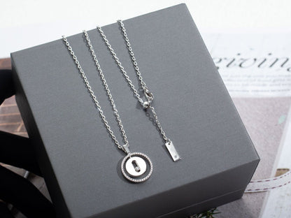 [lume Jewelry]LUCKY MOVE PM NECKLACE SILVER DIAMOND
