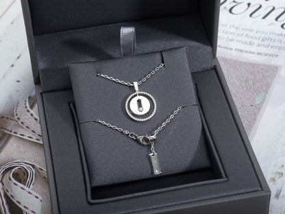 [lume Jewelry]LUCKY MOVE PM NECKLACE SILVER DIAMOND