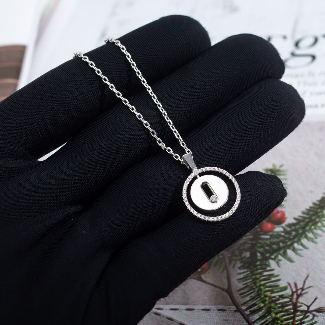 [lume Jewelry]LUCKY MOVE PM NECKLACE SILVER DIAMOND