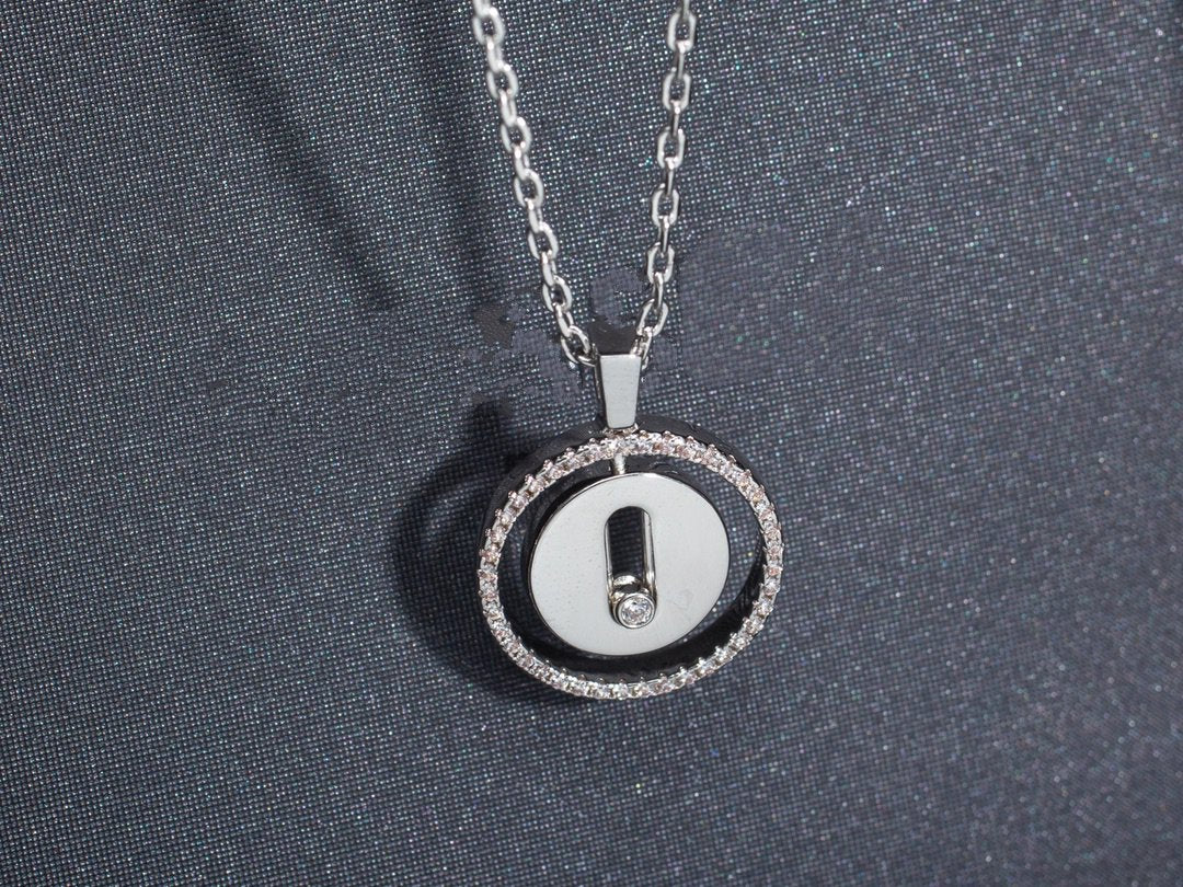 [lume Jewelry]LUCKY MOVE PM NECKLACE SILVER DIAMOND