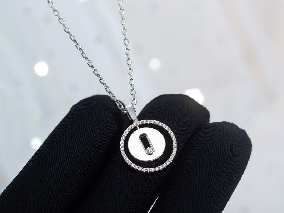 [lume Jewelry]LUCKY MOVE PM NECKLACE SILVER DIAMOND