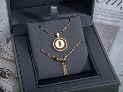 [lume Jewelry]LUCKY MOVE PM NECKLACE PINK GOLD DIAMOND
