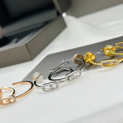 [lume Jewelry]CREOLES MOVE UNO PM DIAMOND EARRINGS