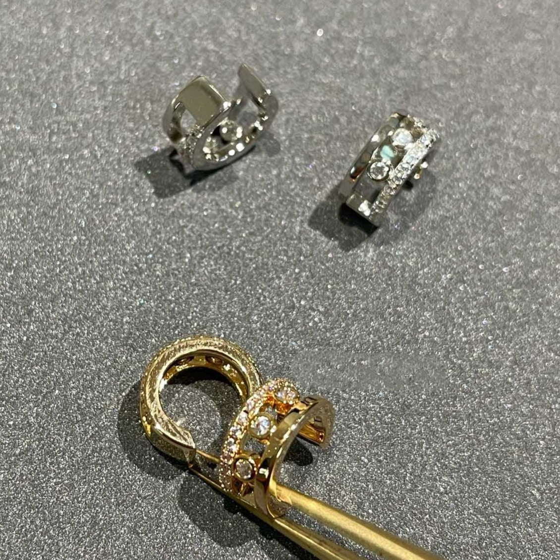 [lume Jewelry]MOVE ROMANE EARRINGS DIAMOND