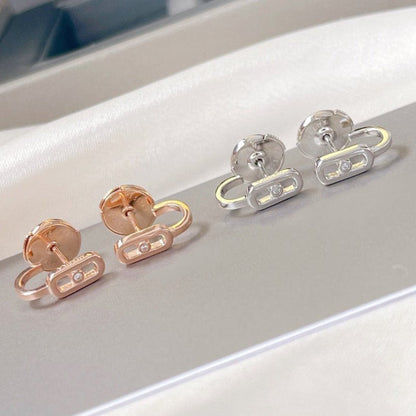 [lume Jewelry]CREOLES MOVE UNO MINI 1 DIAMOND EARRINGS