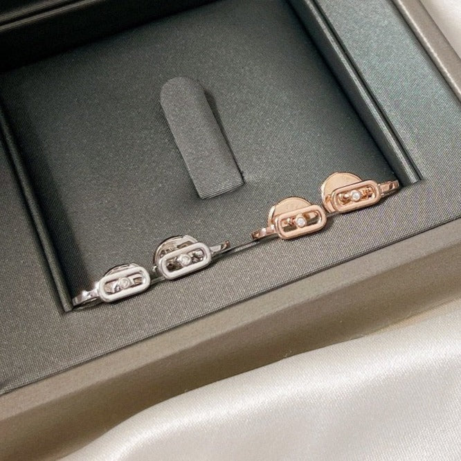 [lume Jewelry]CREOLES MOVE UNO MINI 1 DIAMOND EARRINGS