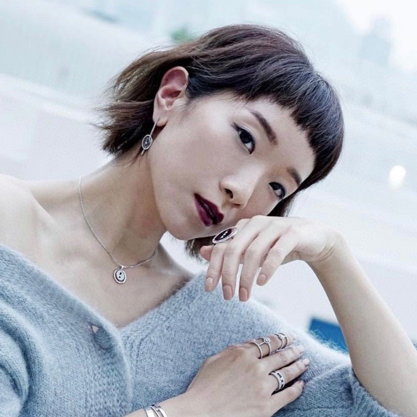 [lume Jewelry]LUCKY MOVE ARROW PINK GOLD DIAMOND EARRINGS