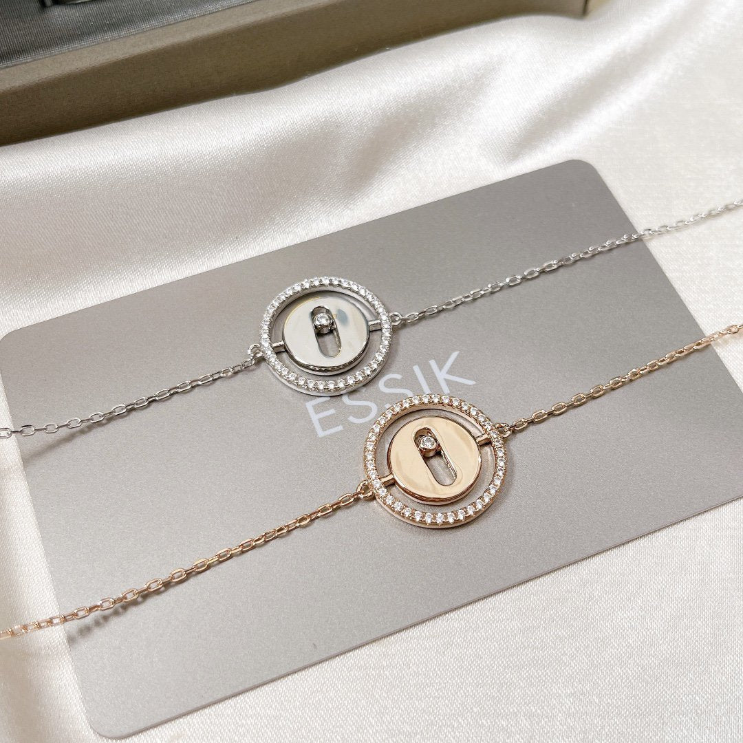 [lume Jewelry]LUCKY MOVE PAVED DIAMOND BRACELET