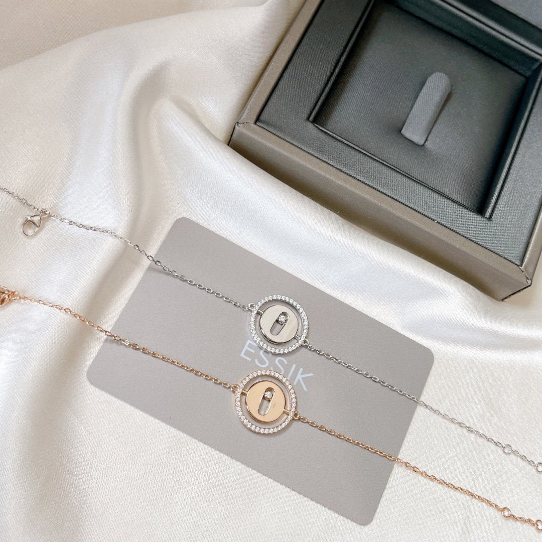 [lume Jewelry]LUCKY MOVE PAVED DIAMOND BRACELET
