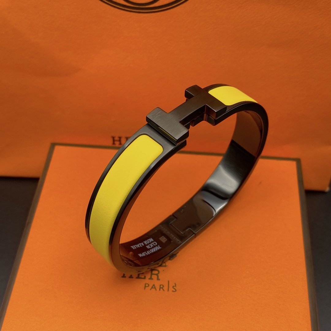 ¡®lume Jewelry¡¯CLIC HM SO BLACK YELLOW BRACELET