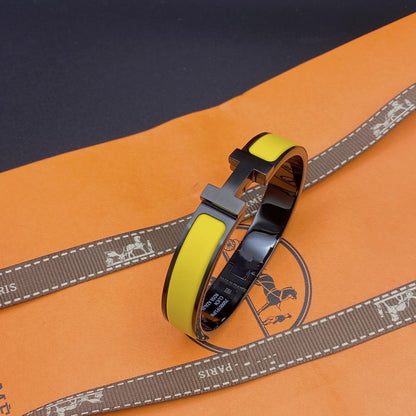 ¡®lume Jewelry¡¯CLIC HM SO BLACK YELLOW BRACELET