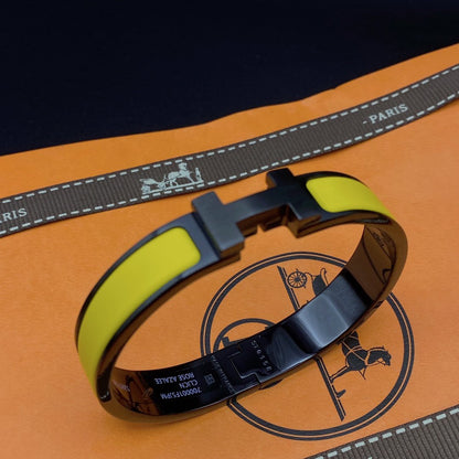 ¡®lume Jewelry¡¯CLIC HM SO BLACK YELLOW BRACELET