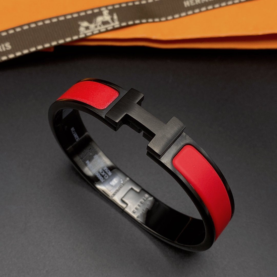 ¡®lume Jewelry¡¯CLIC HM SO BLACK RED BRACELET
