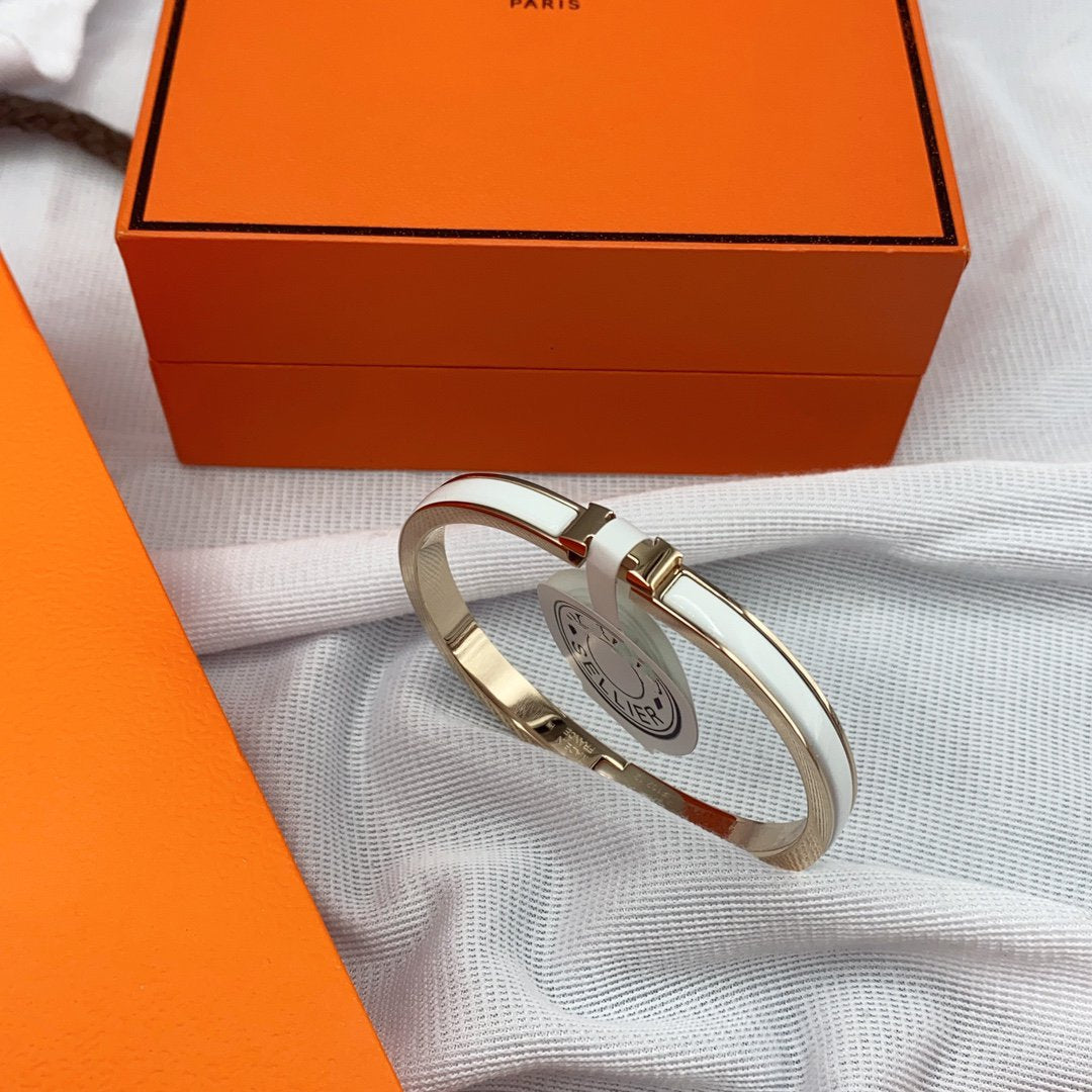 ¡®lume Jewelry¡¯CLASSIC HM CLIC WHITE 8MM ENAMEL BRACELET