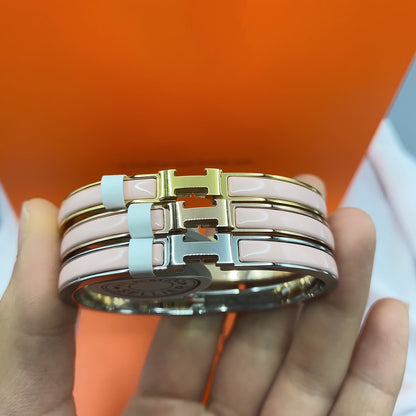 ¡®lume Jewelry¡¯CLASSIC HM CLIC  PINK 8MM ENAMEL BRACELET