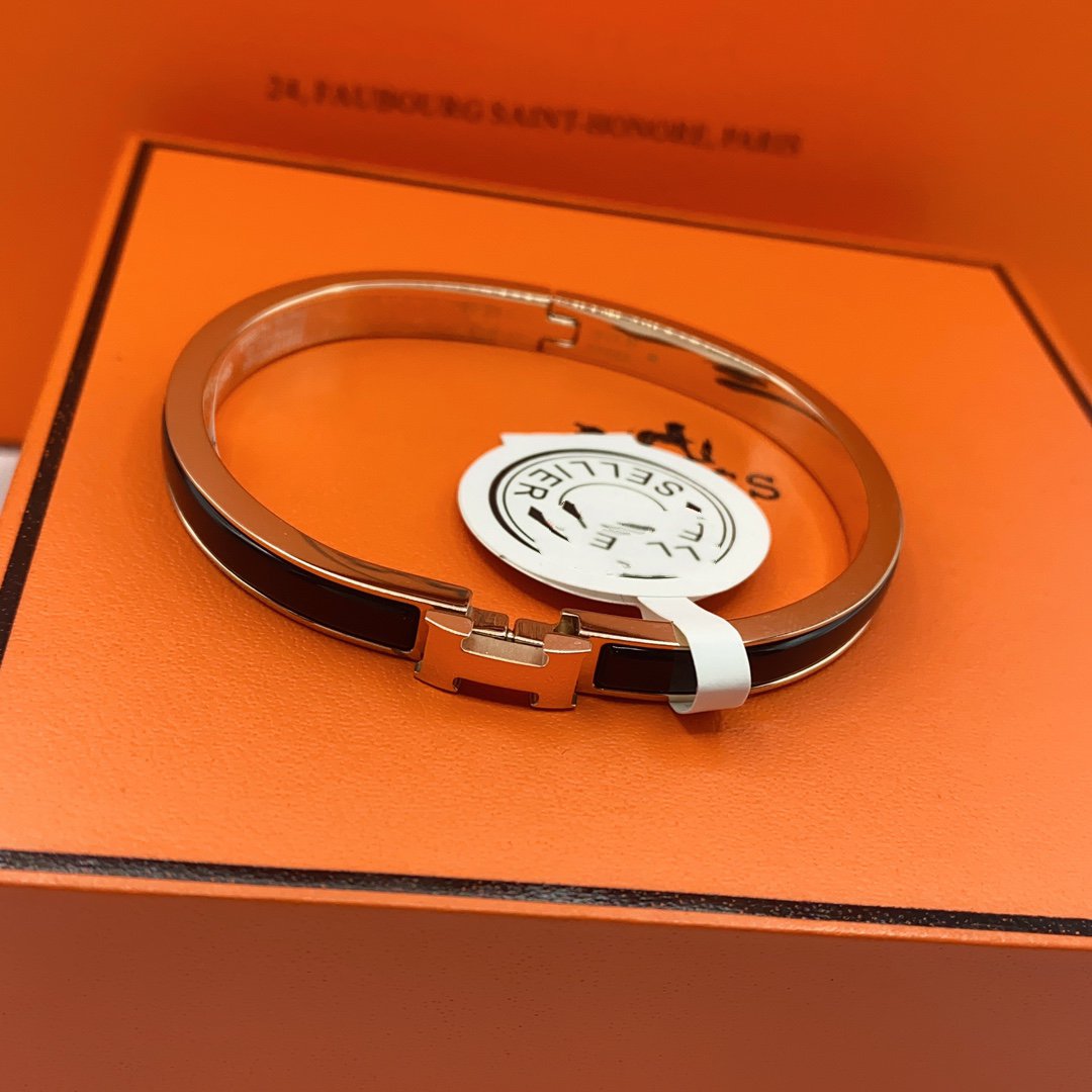 ¡®lume Jewelry¡¯CLASSIC HM CLIC BLACK 8MM ENAMEL BRACELET