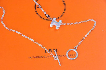 ¡®lume Jewelry¡¯HM NECKLACE H LETTER OVAL SERIES