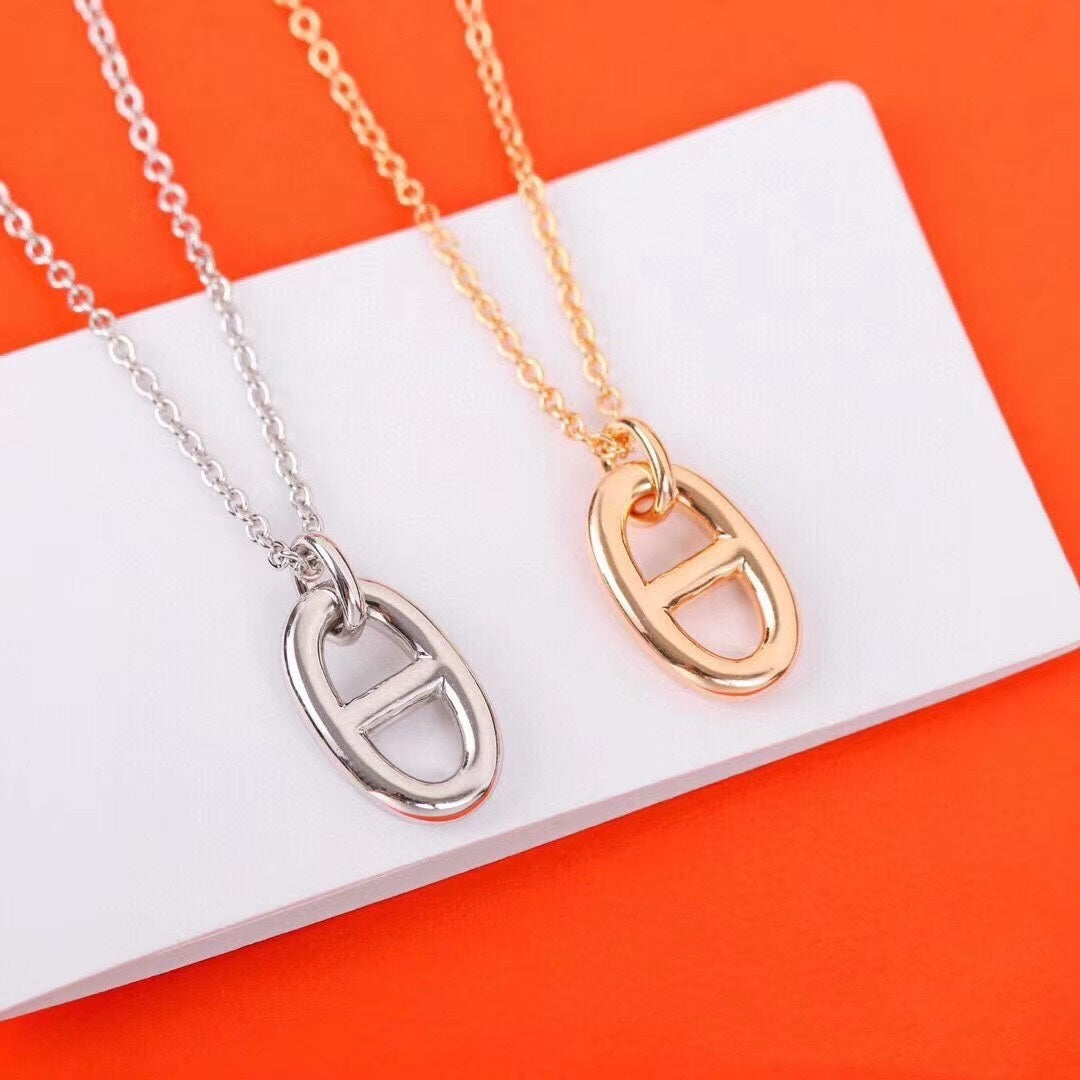 ¡®lume Jewelry¡¯HM PIG NOSE NECKLACE