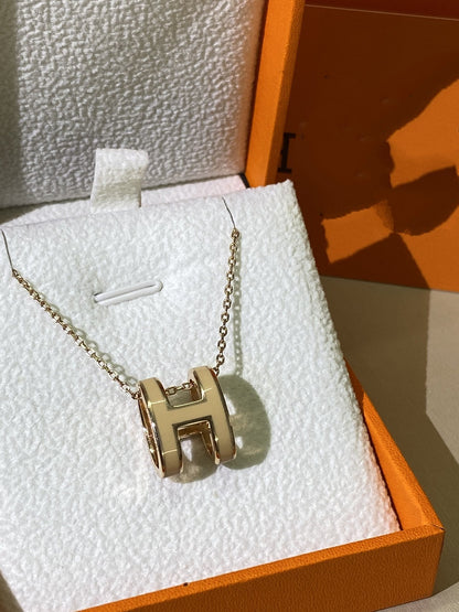 ¡®lume Jewelry¡¯HM CLIC YELLOW ENAMEL GOLD NECKLACE