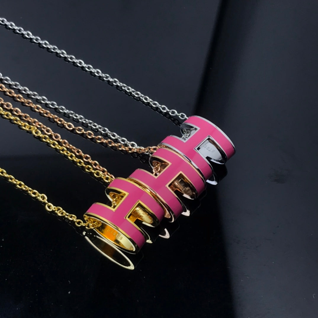 ¡®lume Jewelry¡¯H NECKLACE PINK