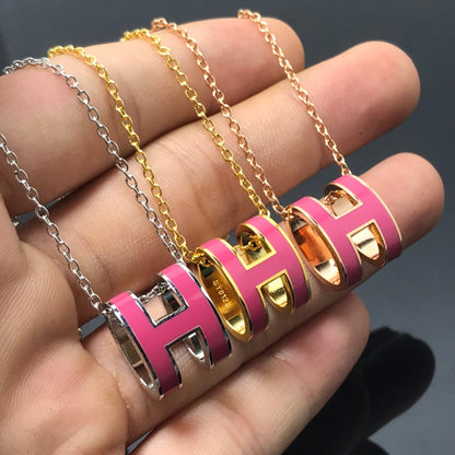 ¡®lume Jewelry¡¯H NECKLACE PINK