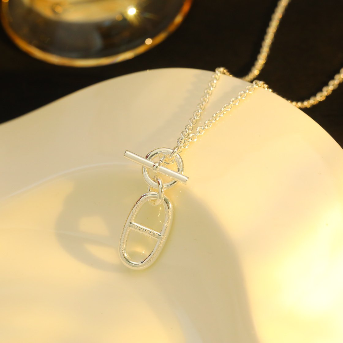 ¡®lume Jewelry¡¯HM CHAINE D'ANCRE PENDANT NECKLACE STERLING SILVER