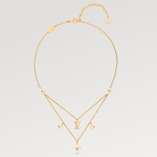 ¡®lume Jewelry¡¯FLOWERGRAM GOLD MOP DOUBLE ROW NECKLACE