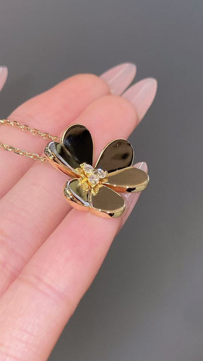 [lume Jewelry]FRIVOLE GOLD FLOWER NECKLACE2