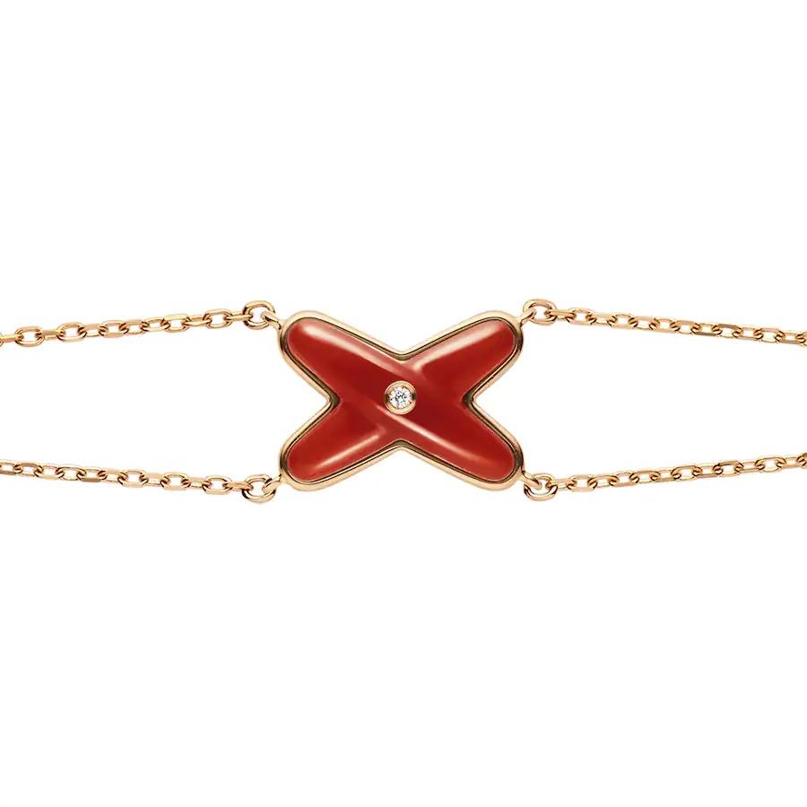 ¡®lume Jewelry¡¯JEUX BRACELET CARNELIAN PINK GOLD 1 DIAMOND