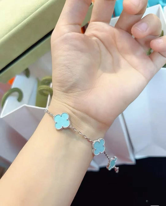 [lume Jewelry]Baby Blue Braided Bracelet