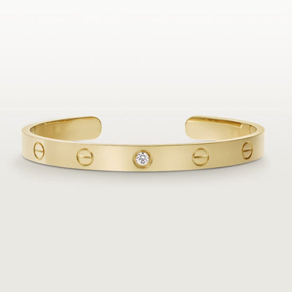 ¡®lume Jewelry¡¯LOVE BRACELET 6.1MM 1 DIAMOND OPEN CUFF