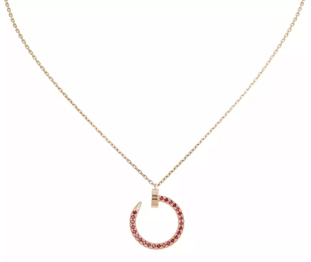 ¡®lume Jewelry¡¯JUSTE NECKLACE GOLD RED DIAMONDS