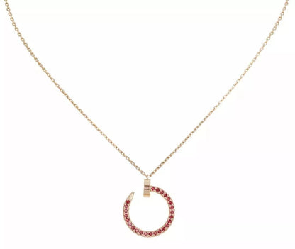 ¡®lume Jewelry¡¯JUSTE NECKLACE GOLD RED DIAMONDS