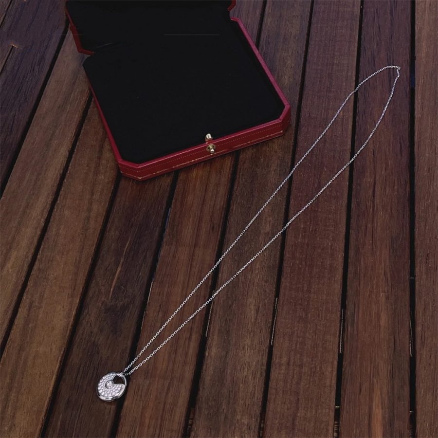 ¡®lume Jewelry¡¯AMULETTE SILVER FULL DIAMOND NECKLACE