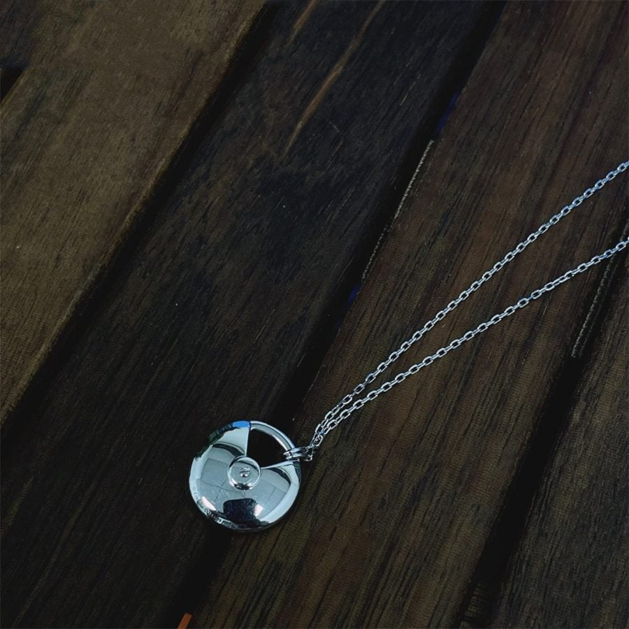 ¡®lume Jewelry¡¯AMULETTE SILVER FULL DIAMOND NECKLACE