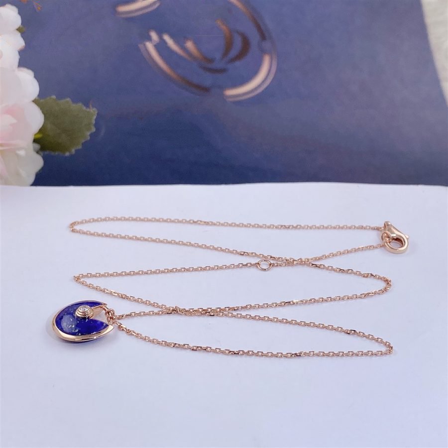 ¡®lume Jewelry¡¯AMULETTE ROSE GOLD AGATE NECKLACE