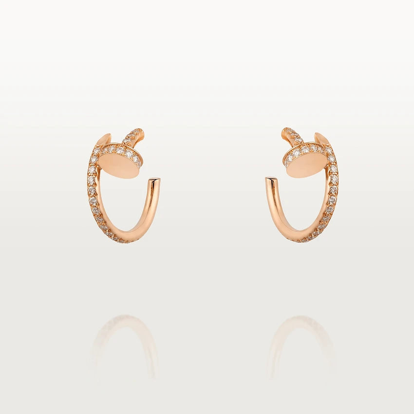 ¡®lume Jewelry¡¯JUSTE EARRINGS 12.75MM PINK GOLD DIAMOND