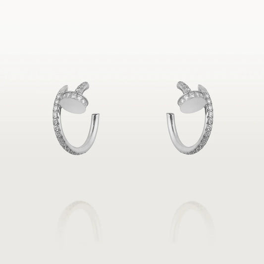 ¡®lume Jewelry¡¯JUSTE EARRINGS 12.75MM SILVER DIAMOND