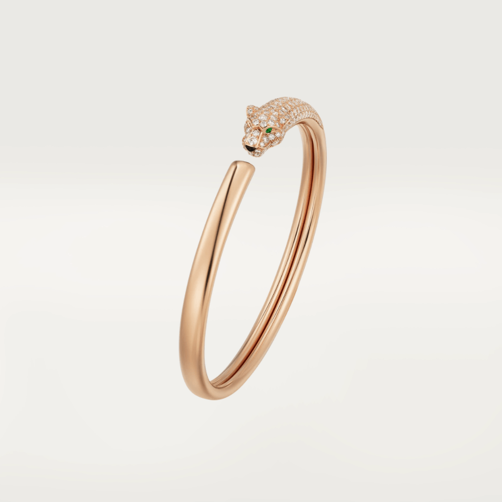 ¡®lume Jewelry¡¯PANTHERE ROSE GOLD DIAMOND OPEN BRACELET