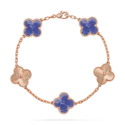 [lume Jewelry]New CLOVER 5 MOTIF BLUE VEINS BRACELET COLLECTION